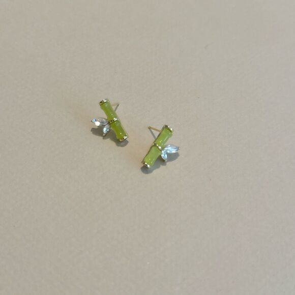 Bamboo earrings M1014 - Picture 1 of 3